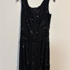 Elegant Black Sequin Dress